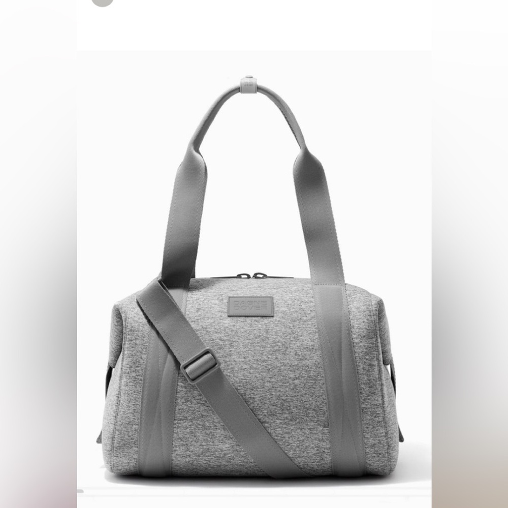 Dagne Dover Langdon Carryall Gray Neoprene Duffel Bag